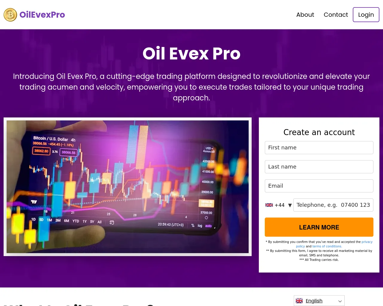 Screenshot of oilevexpro.org