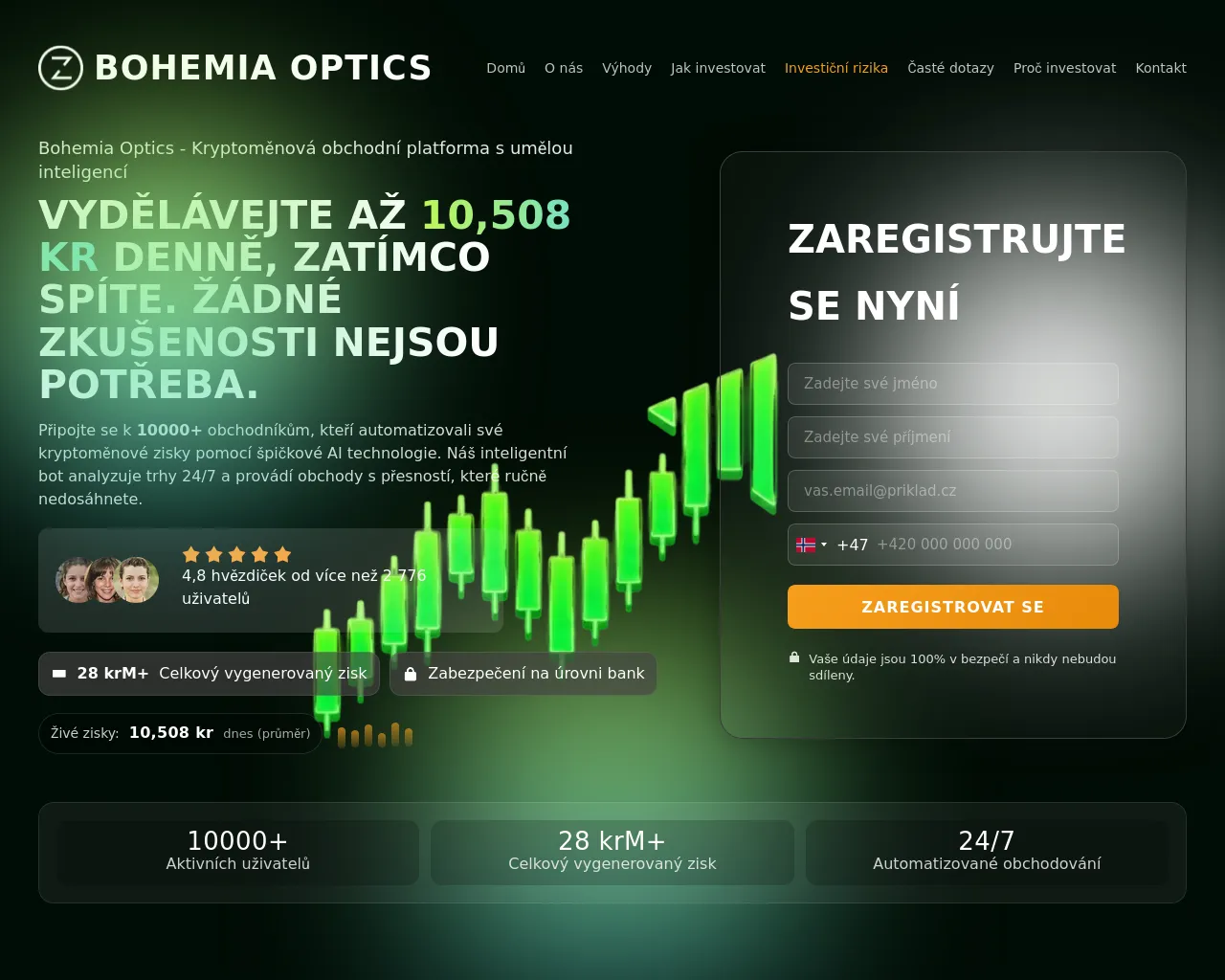 Screenshot of bohemiaopticstrade.com