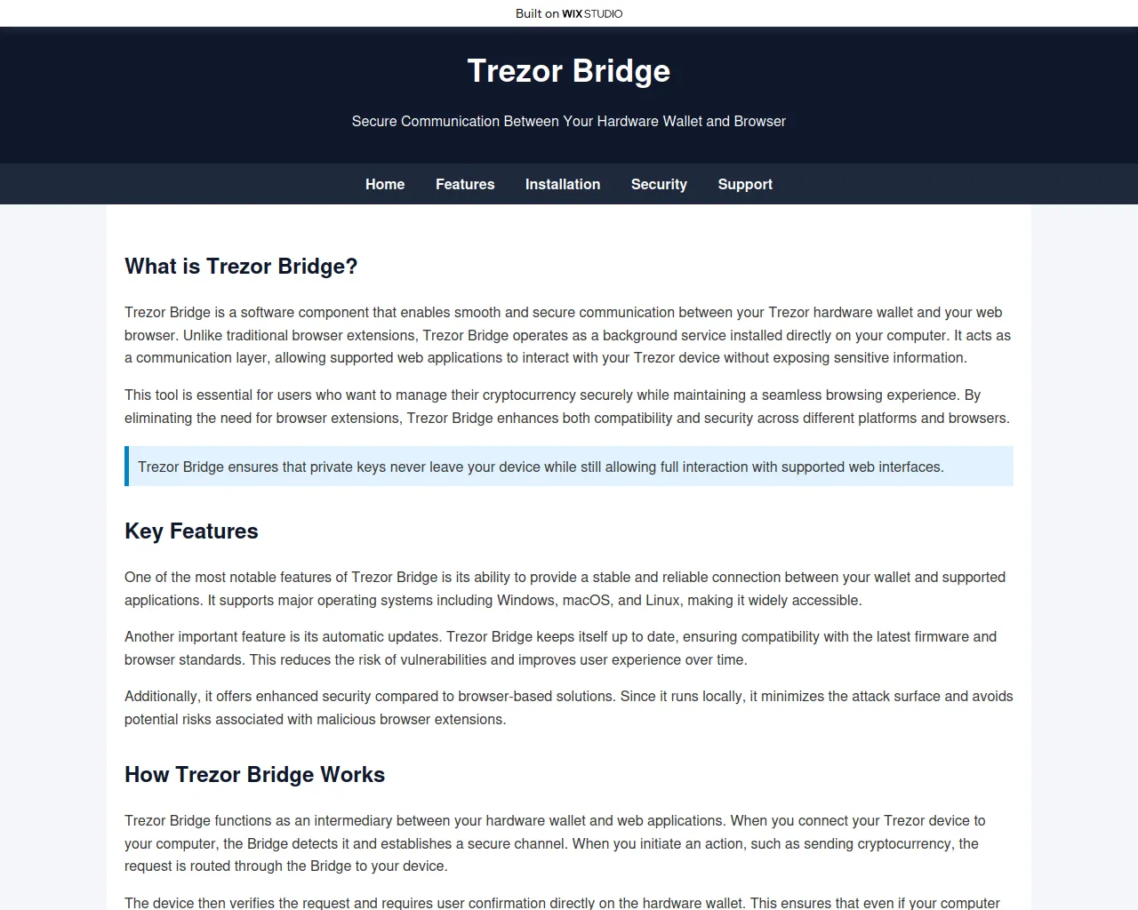 Screenshot of treserhomepage.wixstudio.com