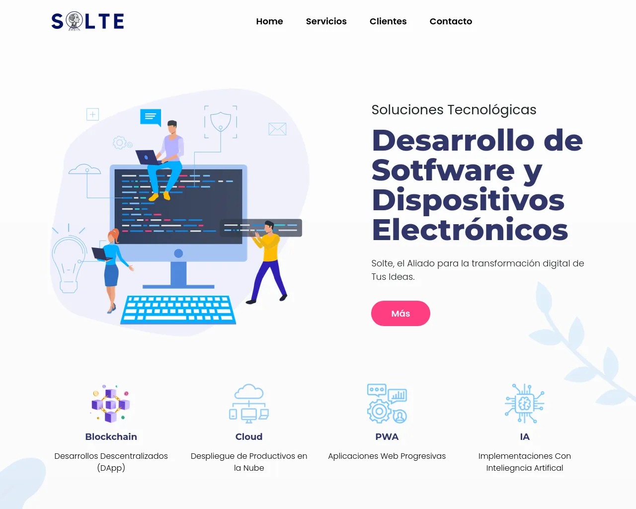 Screenshot of solteca.net