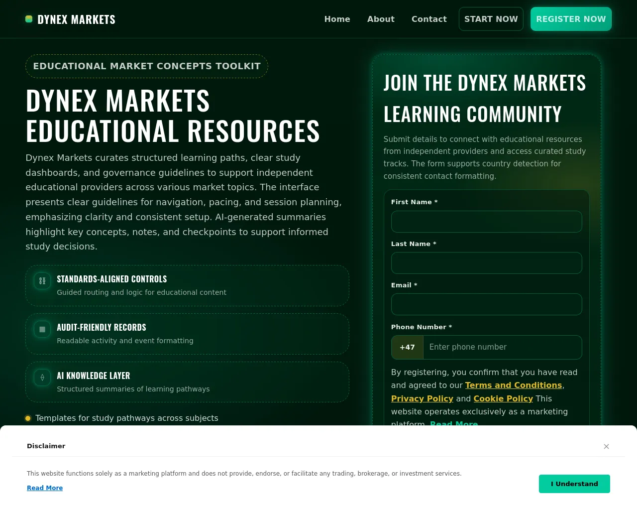 Screenshot of dynexmarkets-soft.com
