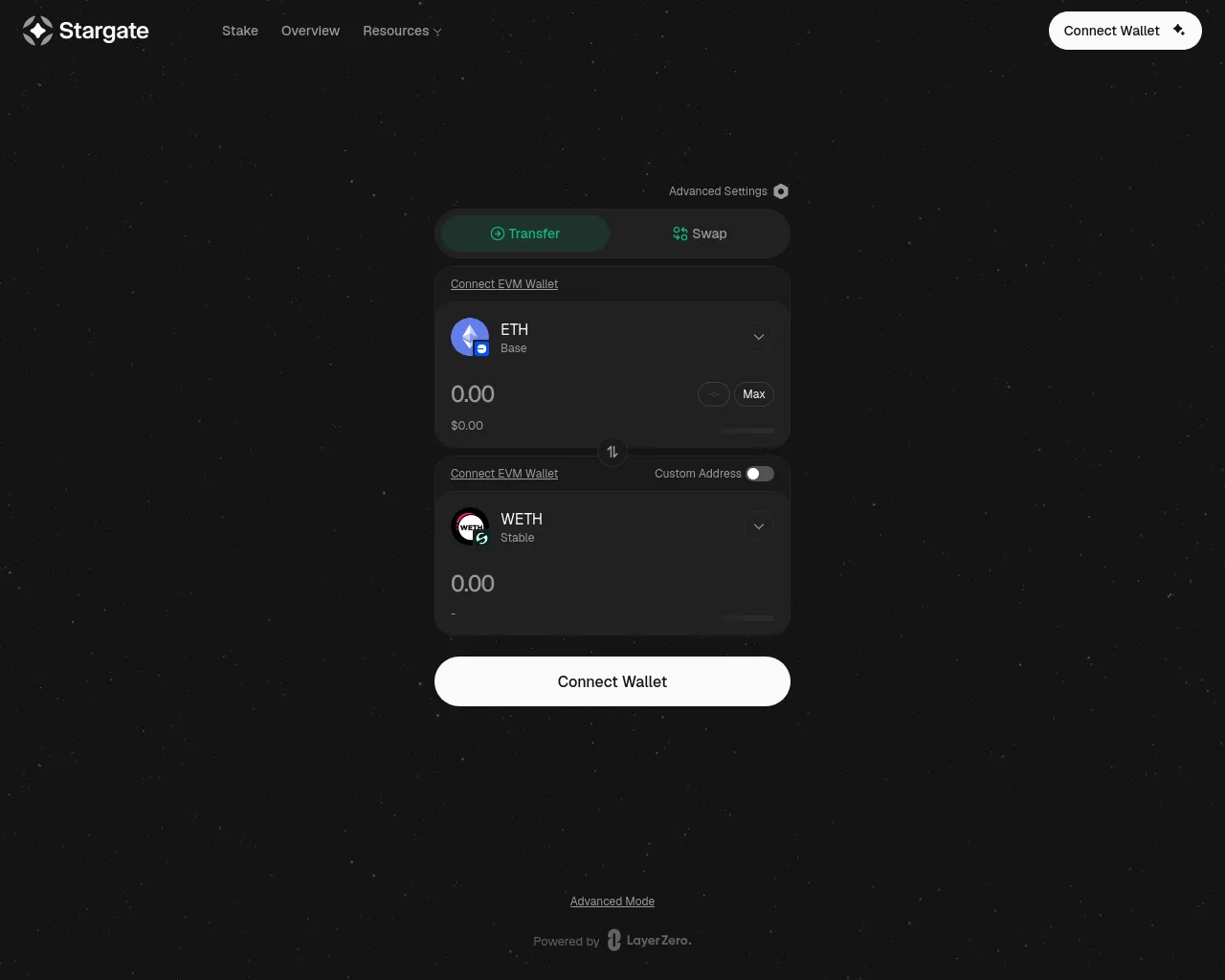 Screenshot of stargate.finance-swap.site