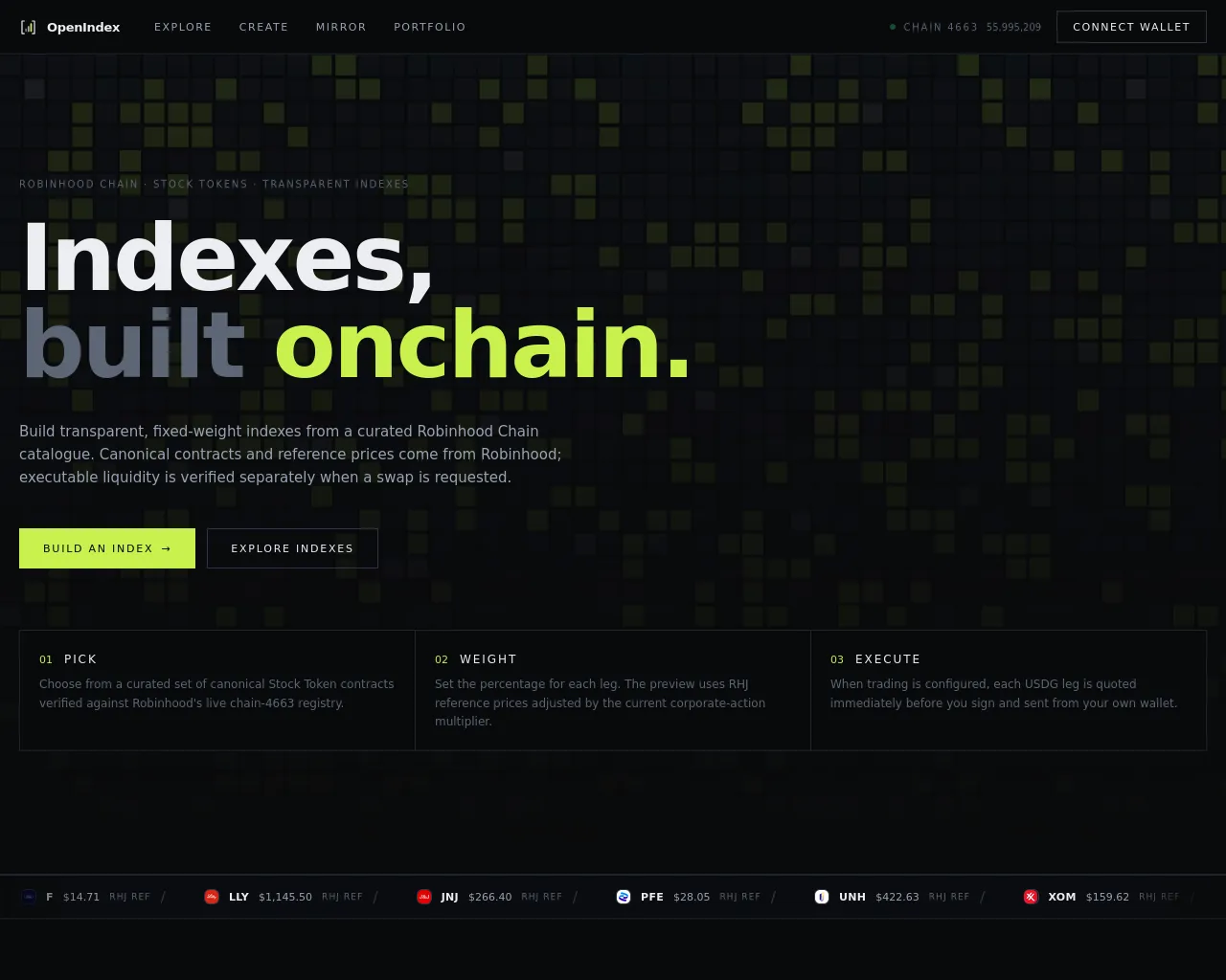 Screenshot of openindex.site