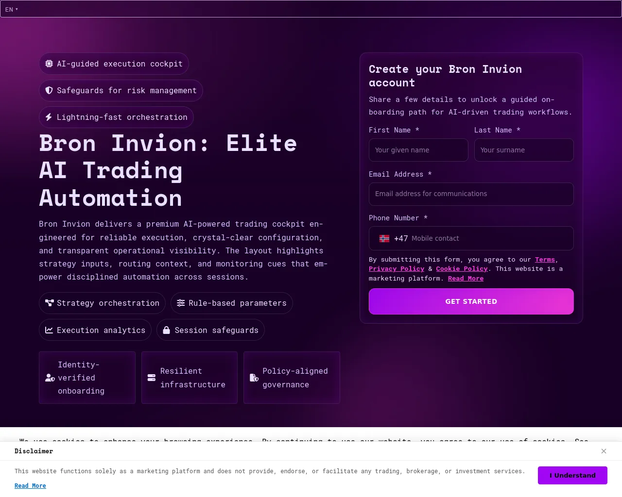 Screenshot of bron-invionsystem.com