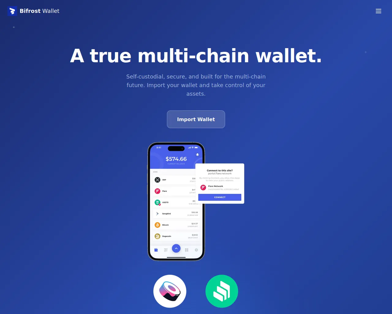 Screenshot of v1-bifrostwallet.com
