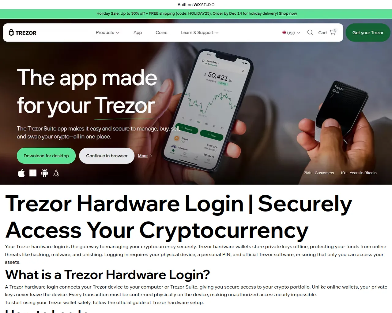 Screenshot of online-hardwere.wixstudio.com