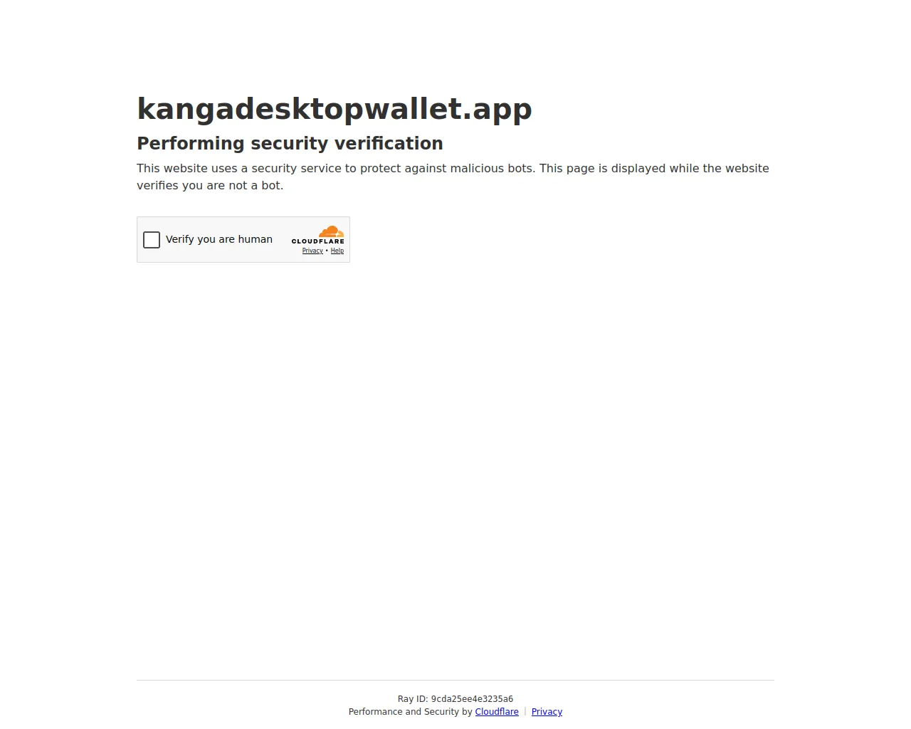 Screenshot of kangadesktopwallet.app