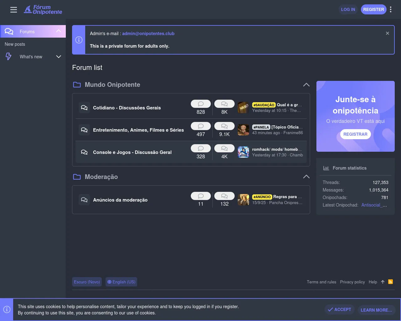 Screenshot of onipotentes.club