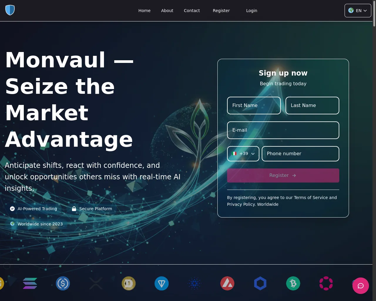 Screenshot of monvaul.today