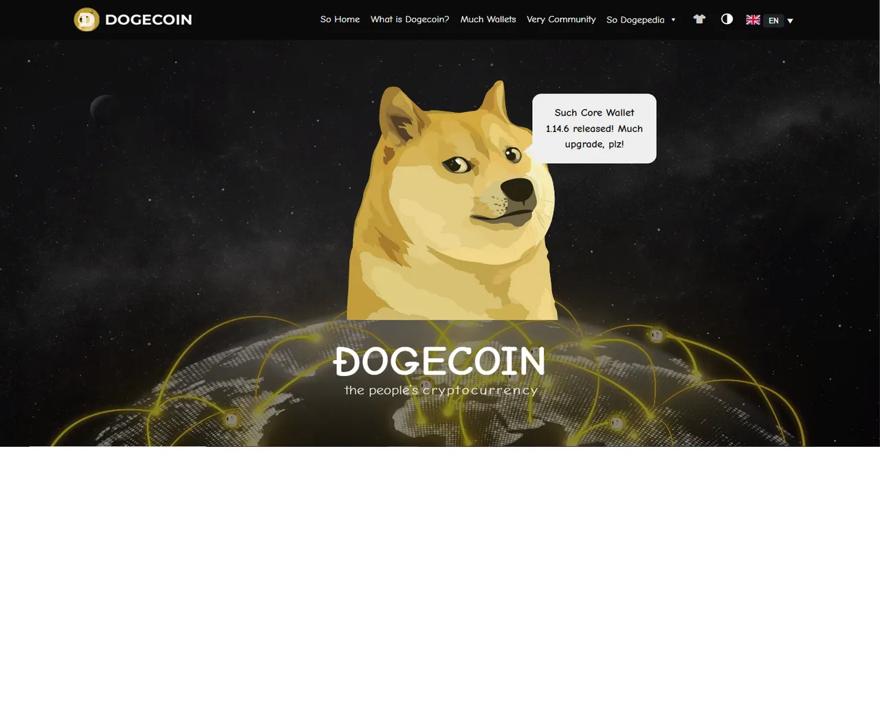 Screenshot of dogecoinaiwallet.webflow.io