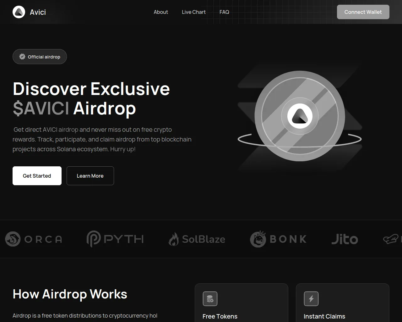 Screenshot of getavici.today