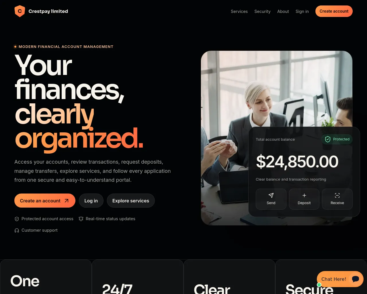 Screenshot of crestpaylimited.com