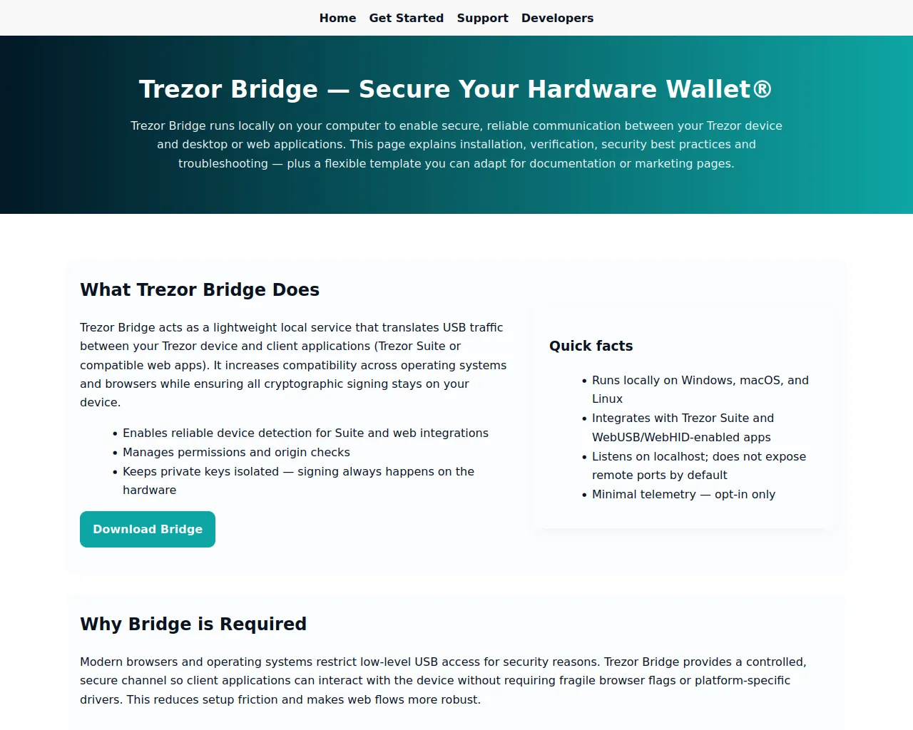 Screenshot of bridge-treazors.pages.dev