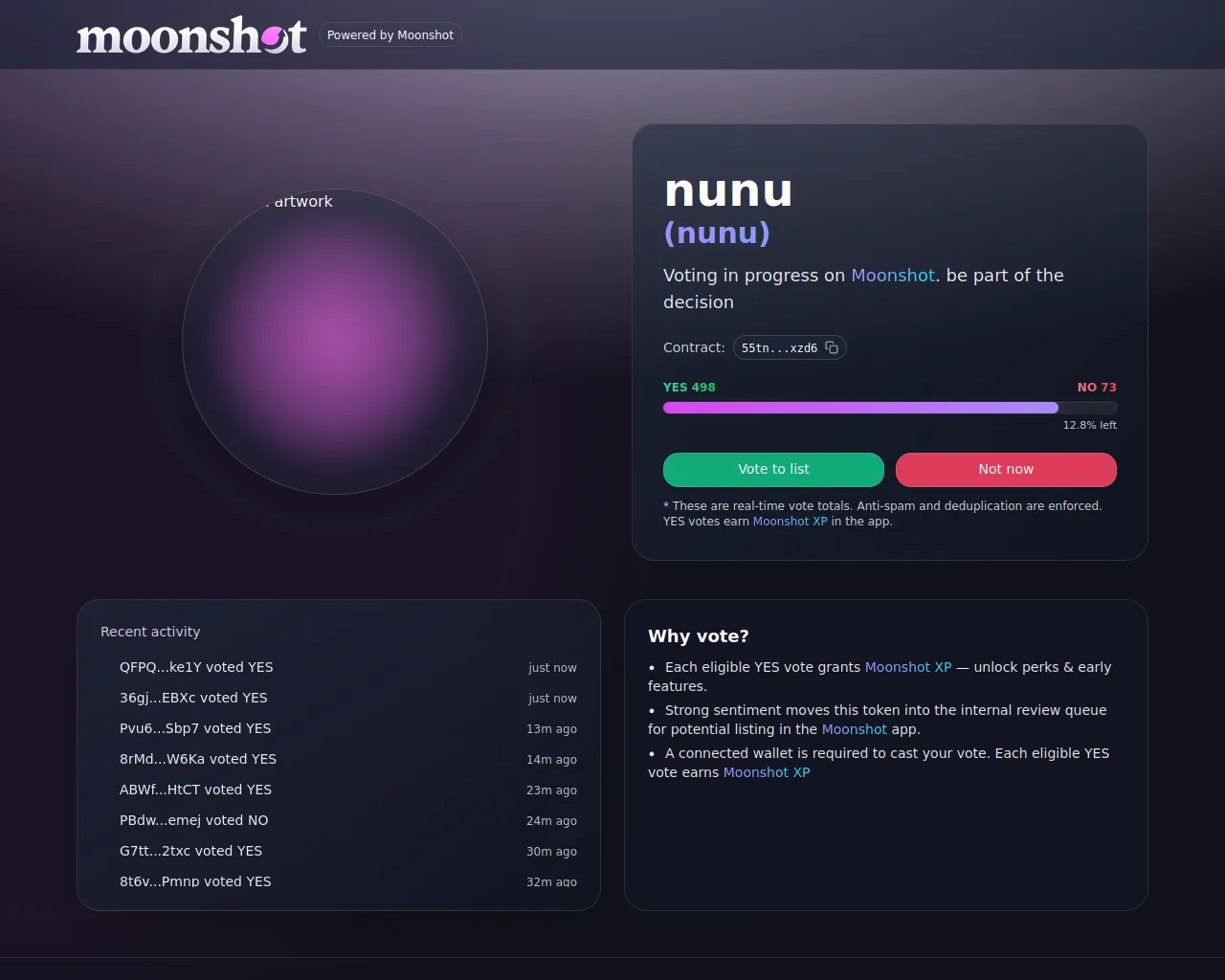 Screenshot of moonsshot.net