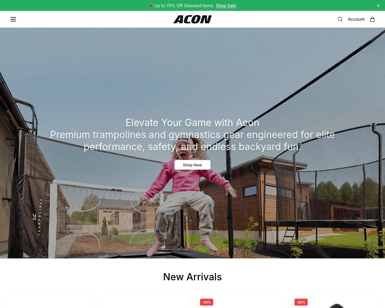 Screenshot of aconshop.shop