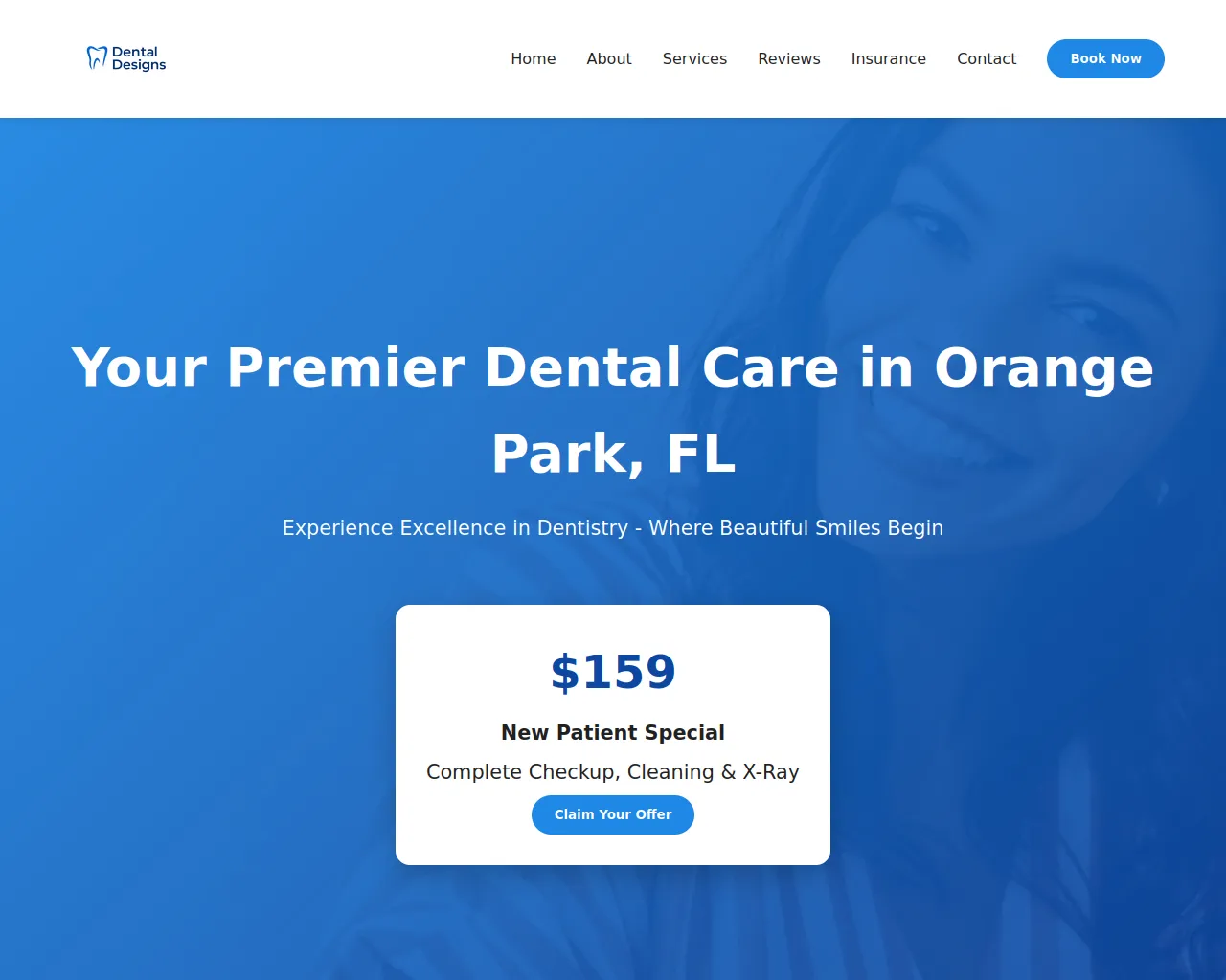 Screenshot of dentaldesignscenter.com