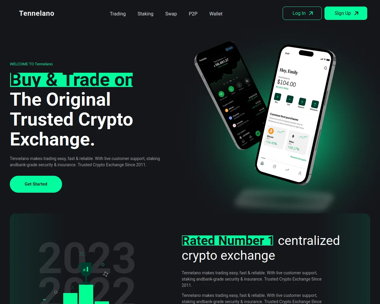 Screenshot of tennelano.com