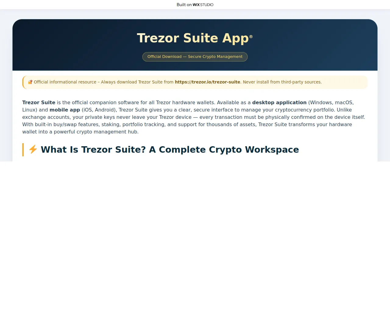 Screenshot of apps-trzrrsuite.wixstudio.com
