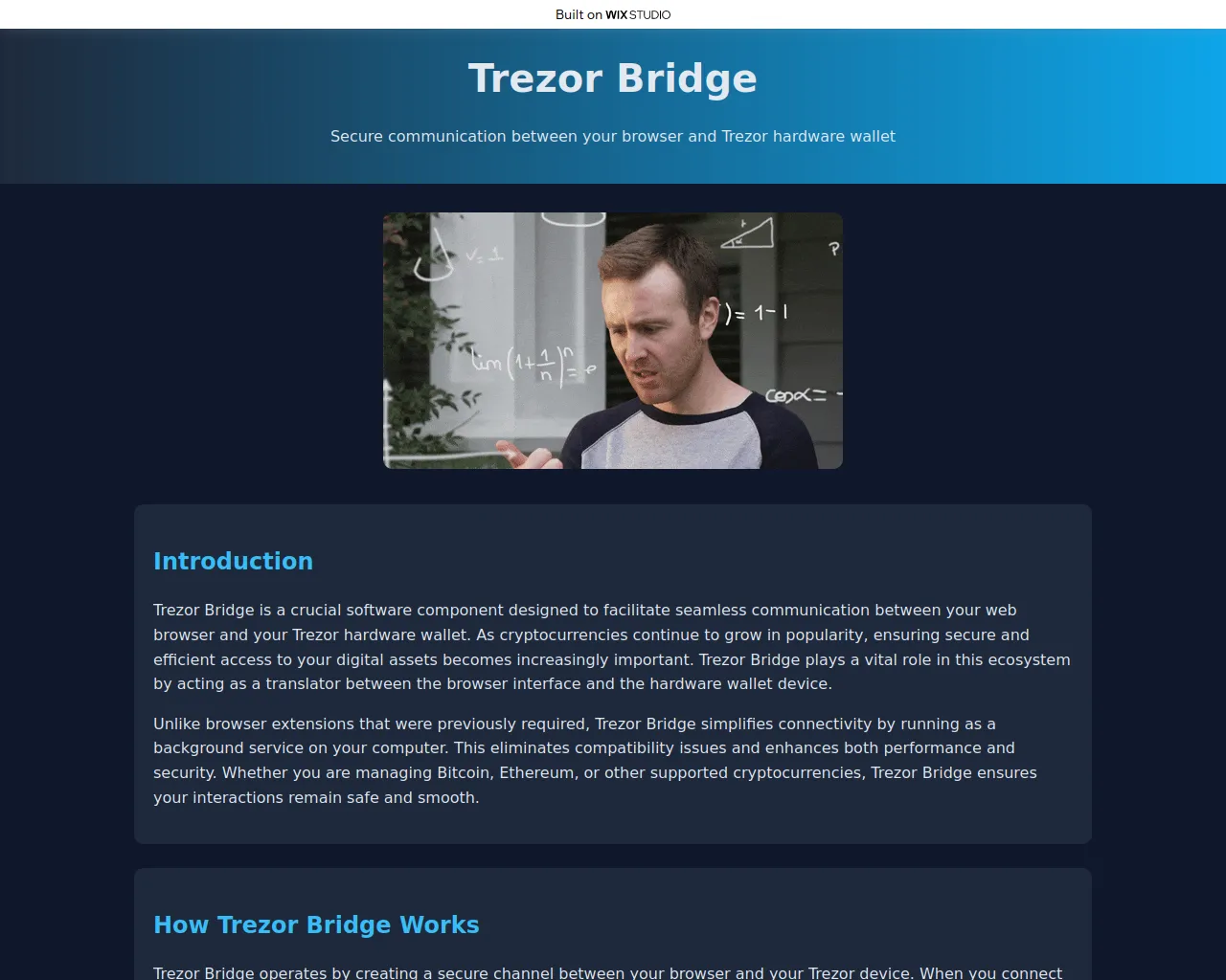 Screenshot of bridges-improve.wixstudio.com