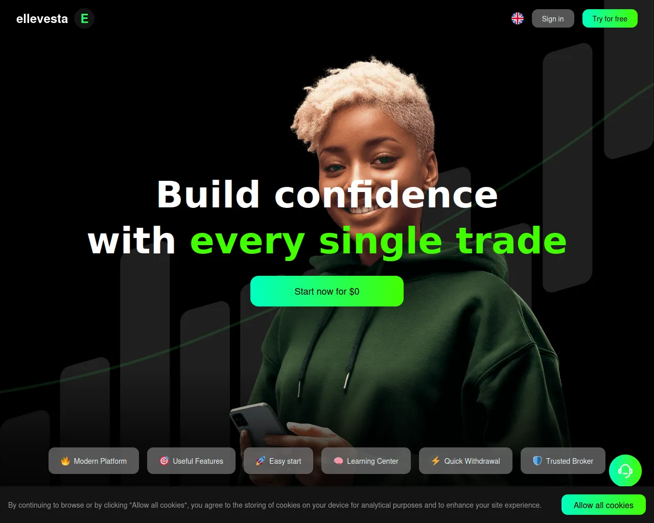 Screenshot of ellevesta.org