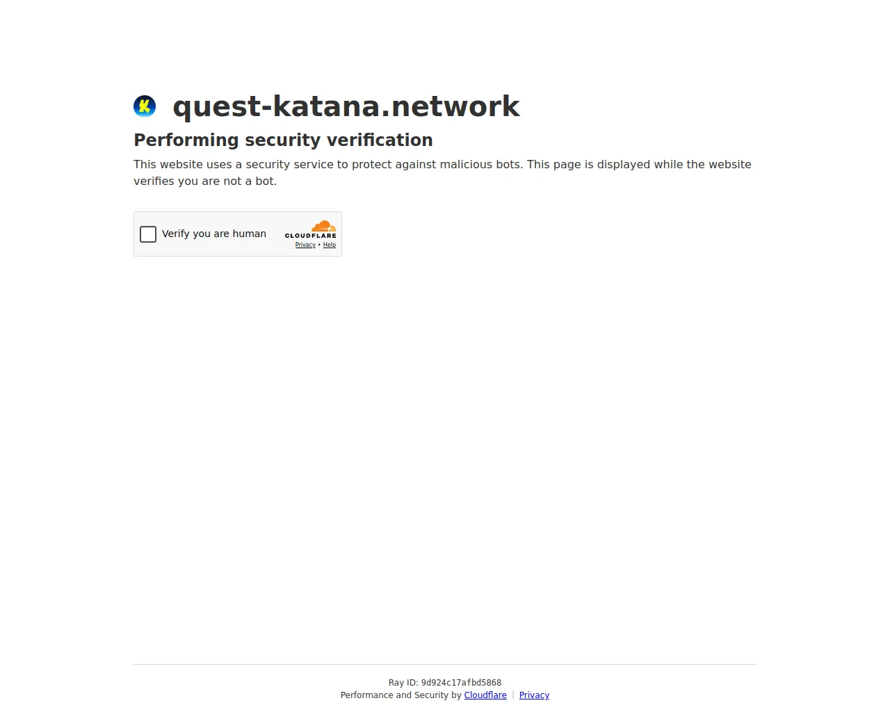 Screenshot of quest-katana.network