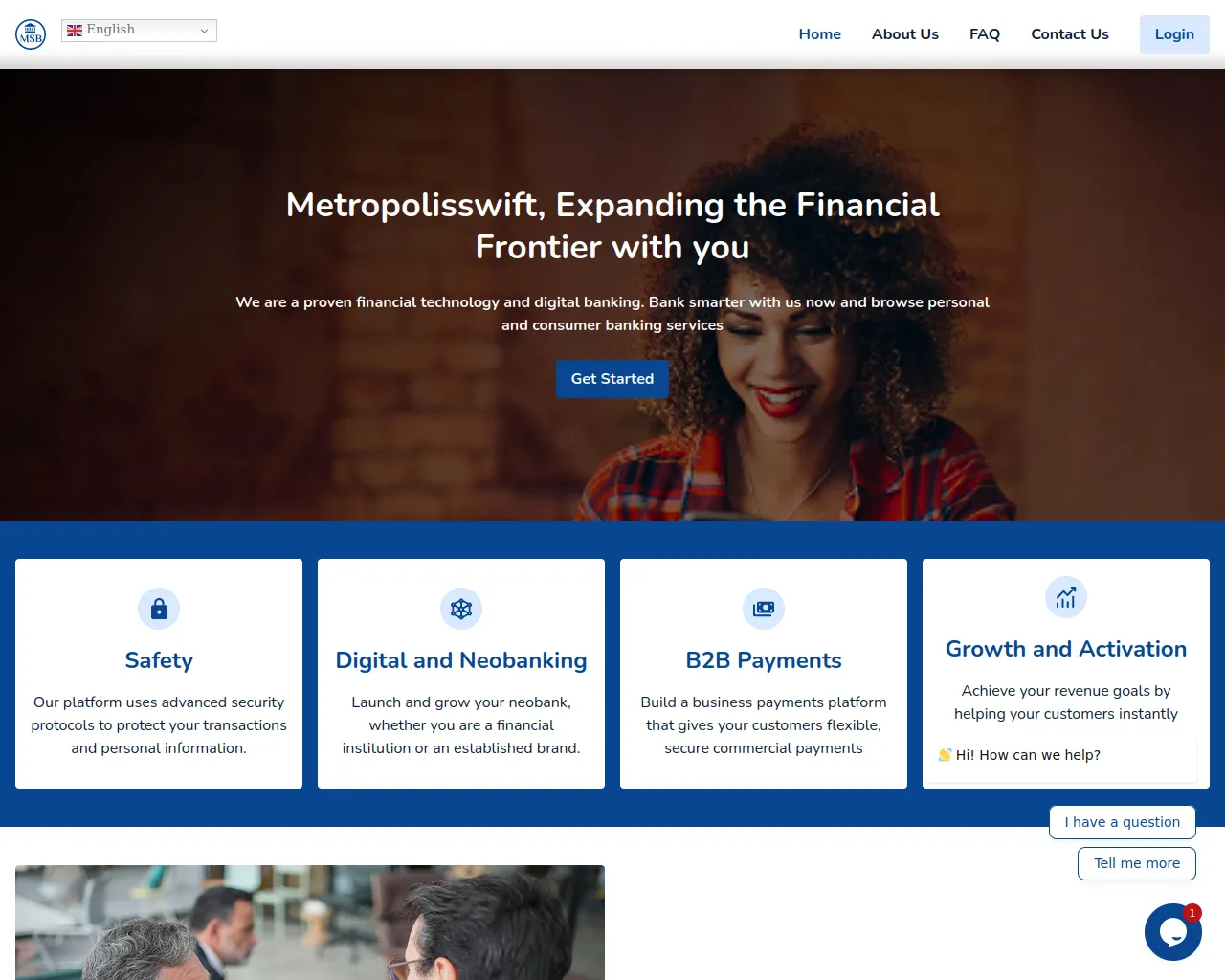 Screenshot of metropolisswift.com