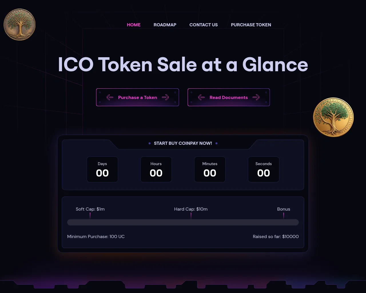 Screenshot of unitycoincrypto.com