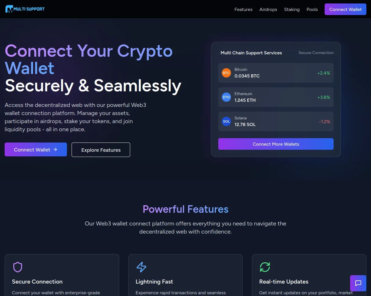 Screenshot of mcsuppportservice.com