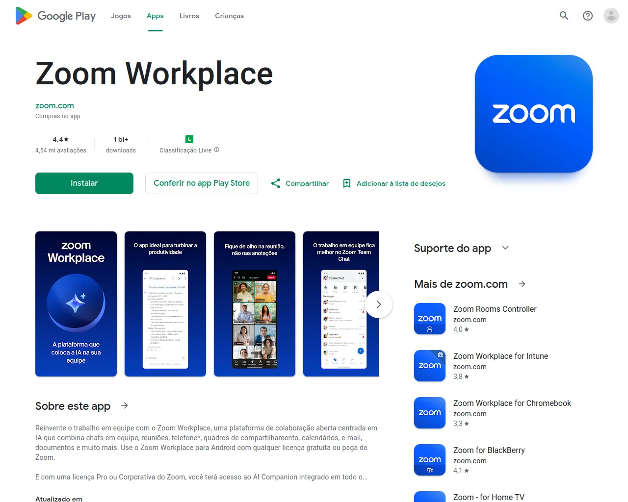 Screenshot of appsegurozoom.com