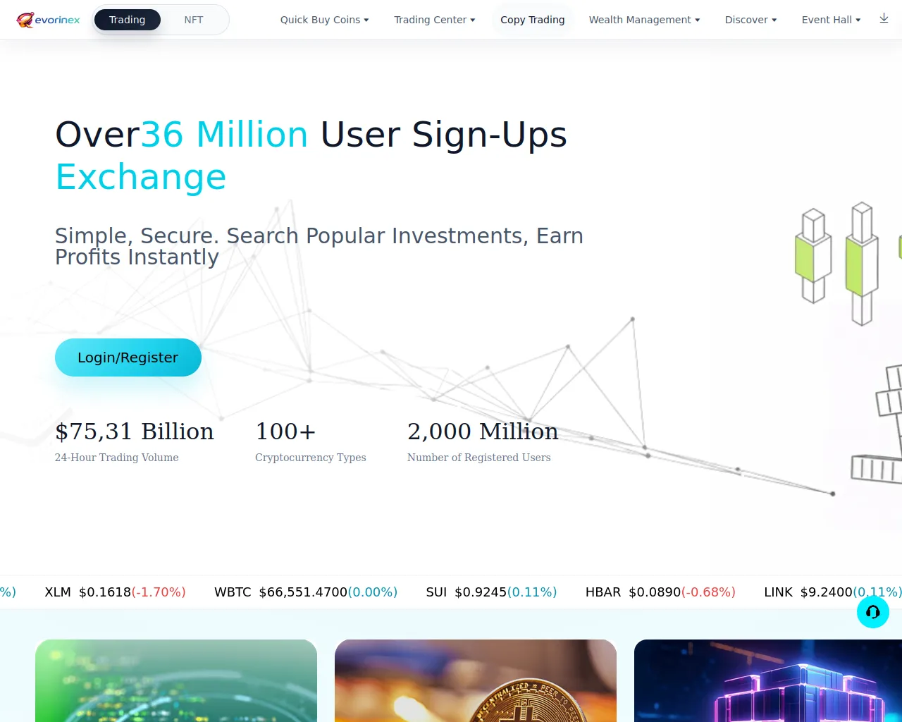 Screenshot of qevorinex.com