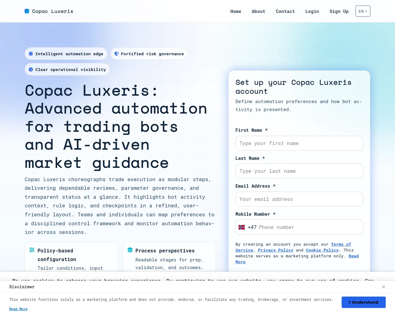 Screenshot of copacluxeris-engine.com