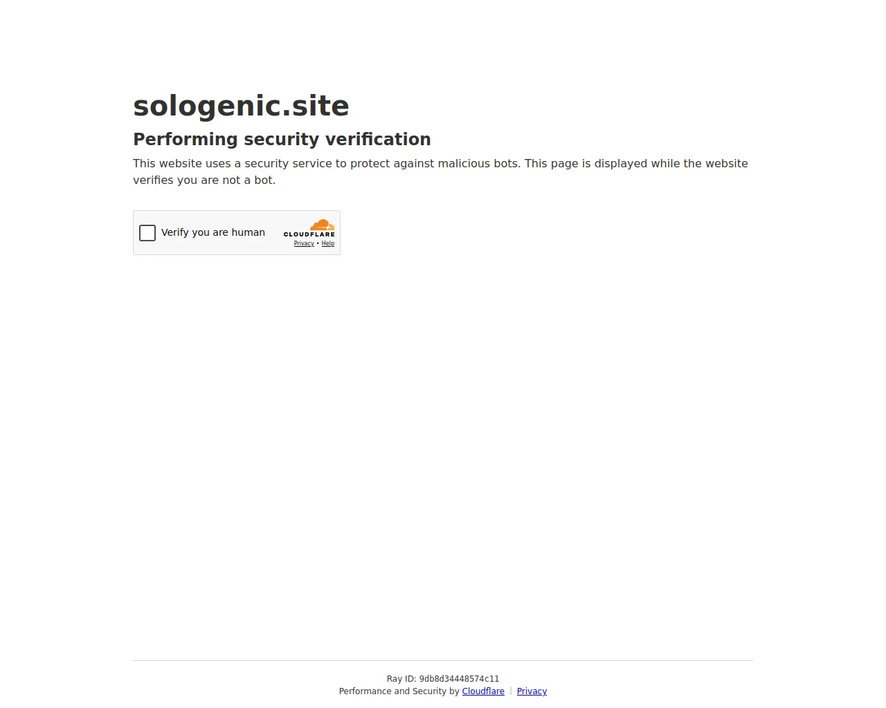 Screenshot of sologenic.site