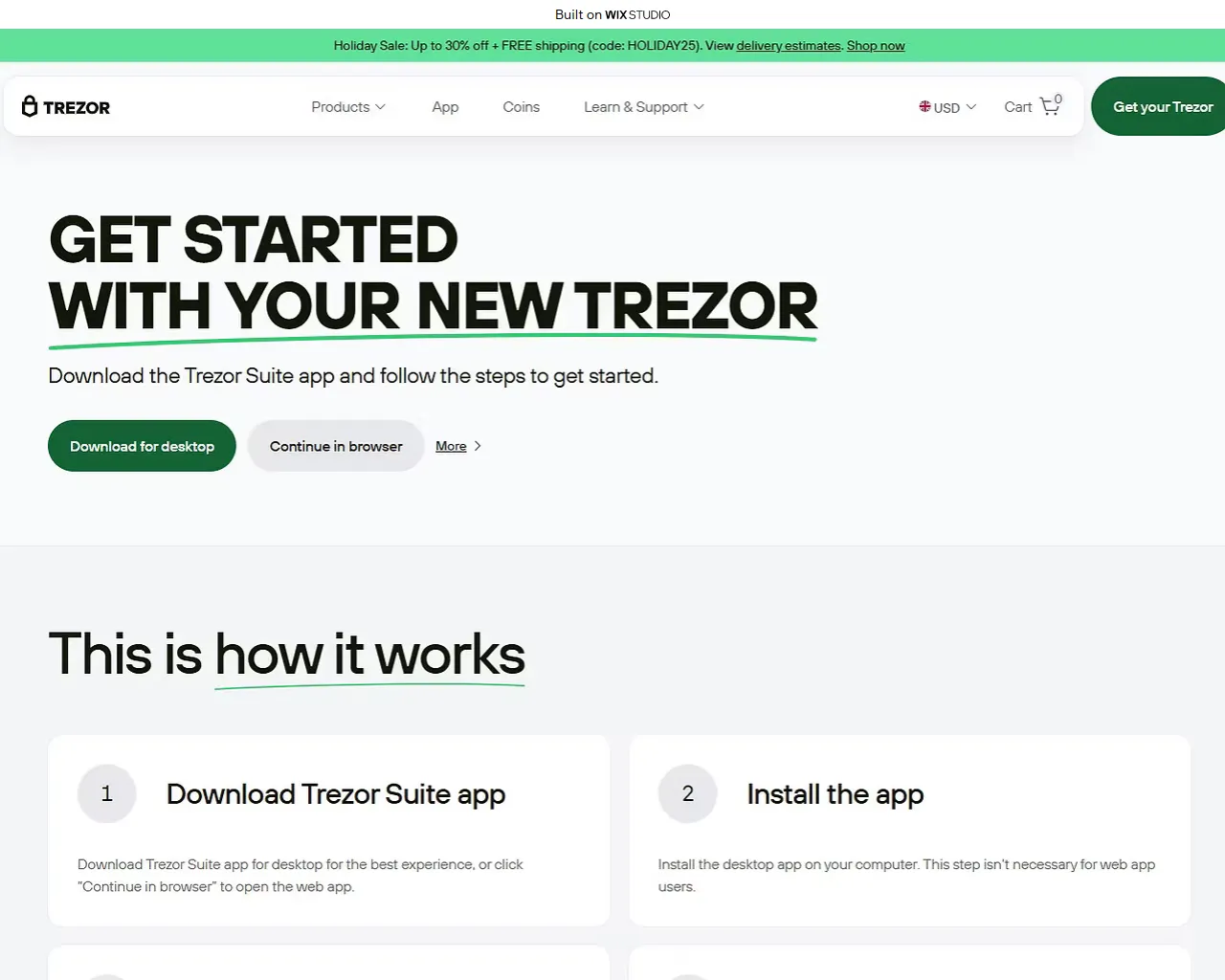 Screenshot of suiteapptrexo.wixstudio.com