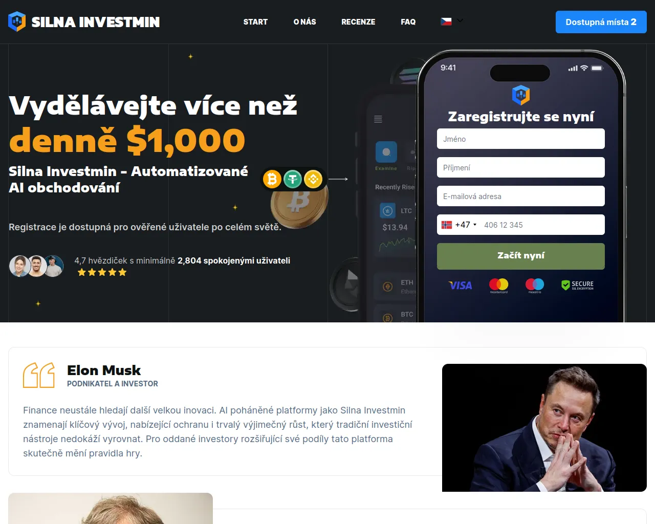 Screenshot of silnainvestmin.biz