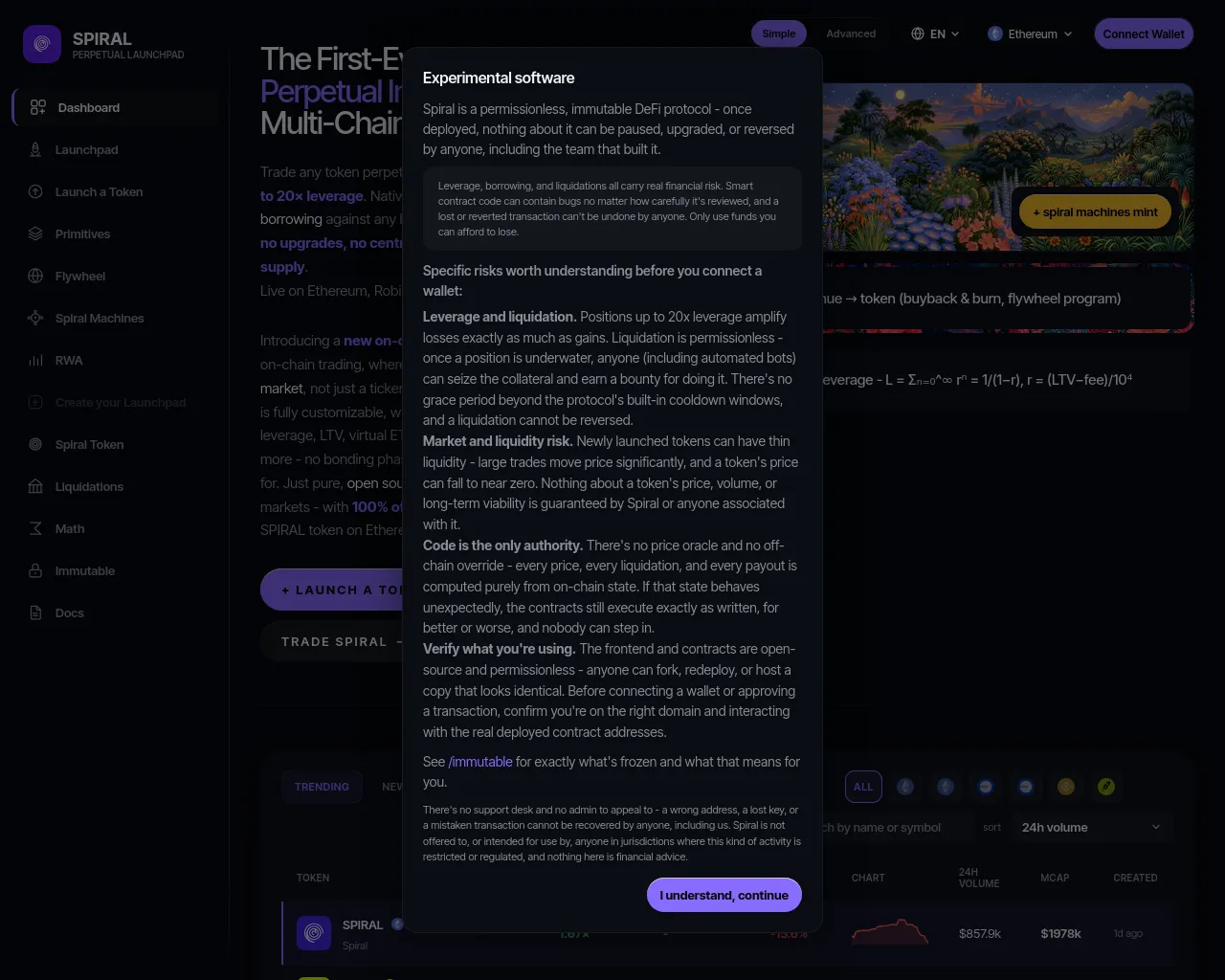 Screenshot of spir8l.com
