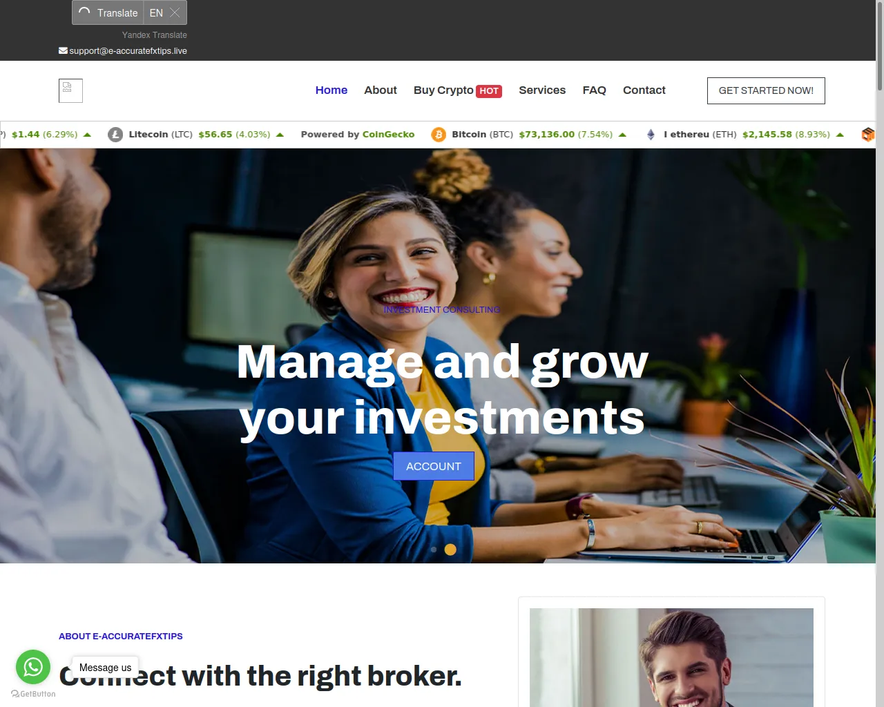 Screenshot of e-accuratefxtips.live