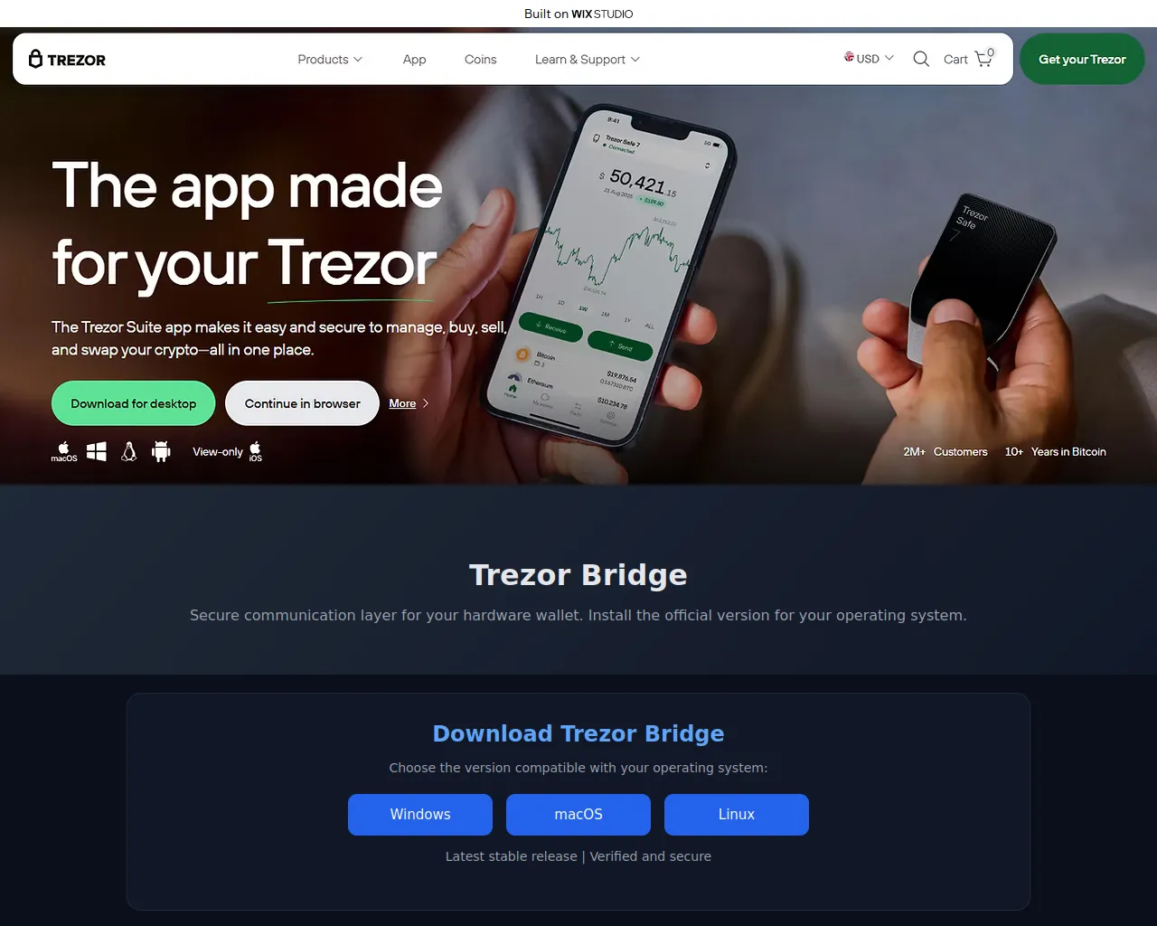 Screenshot of project-bridge.wixstudio.com