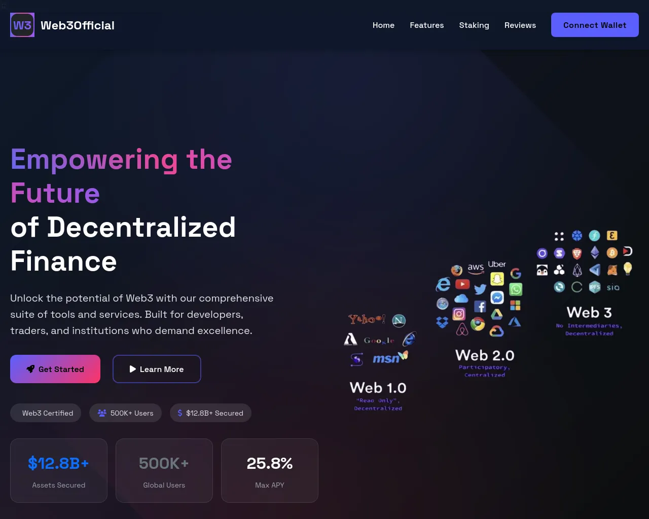 Screenshot of web3official.org