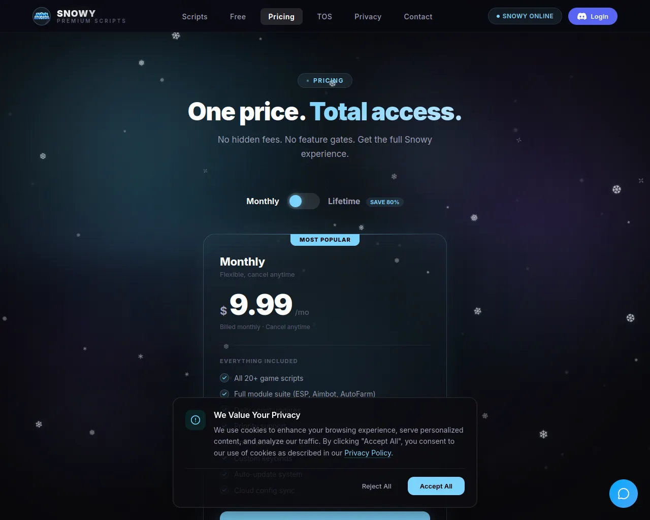 Report - getsnowy.xyz/pricing