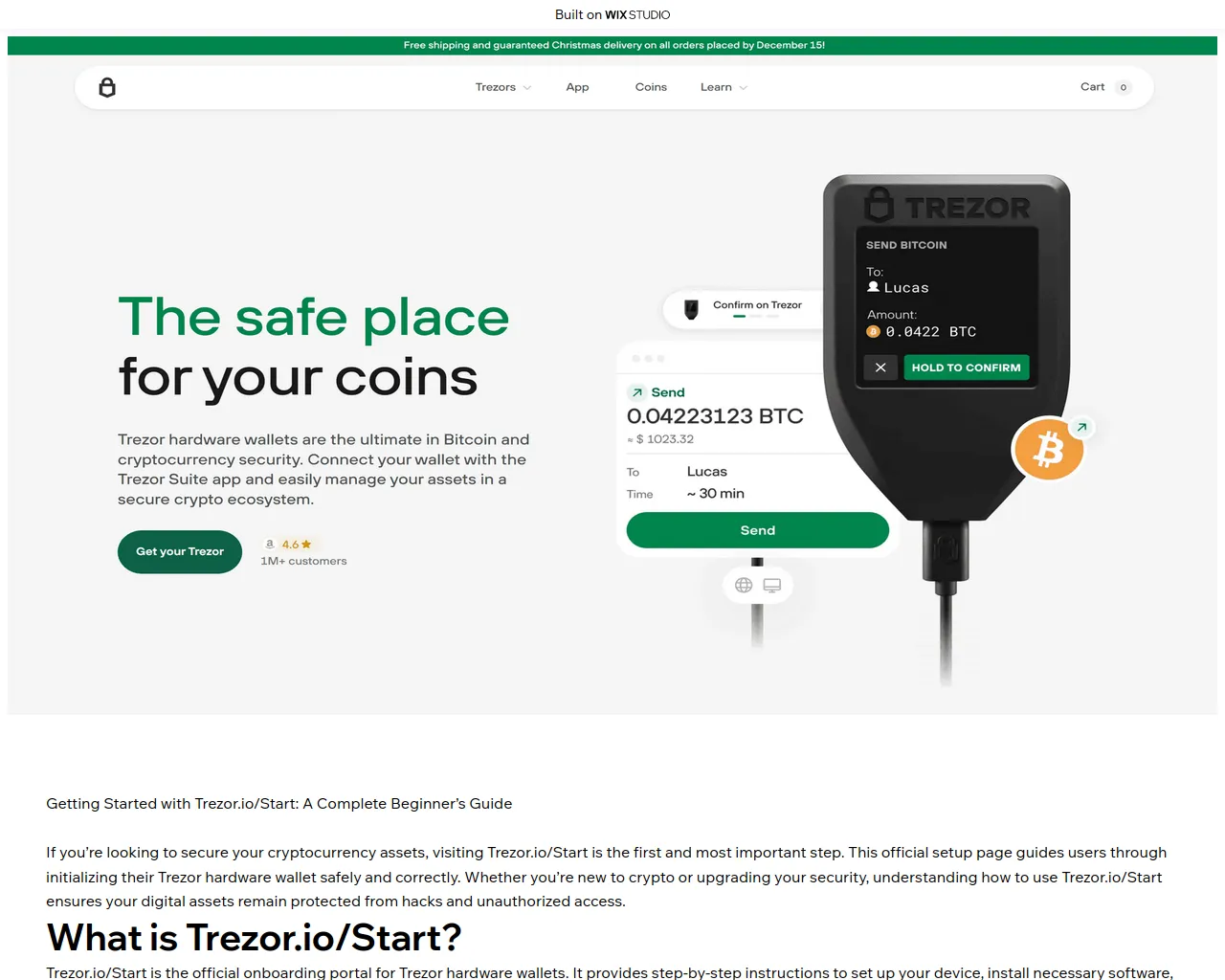 Screenshot of starts-trazor.wixstudio.com