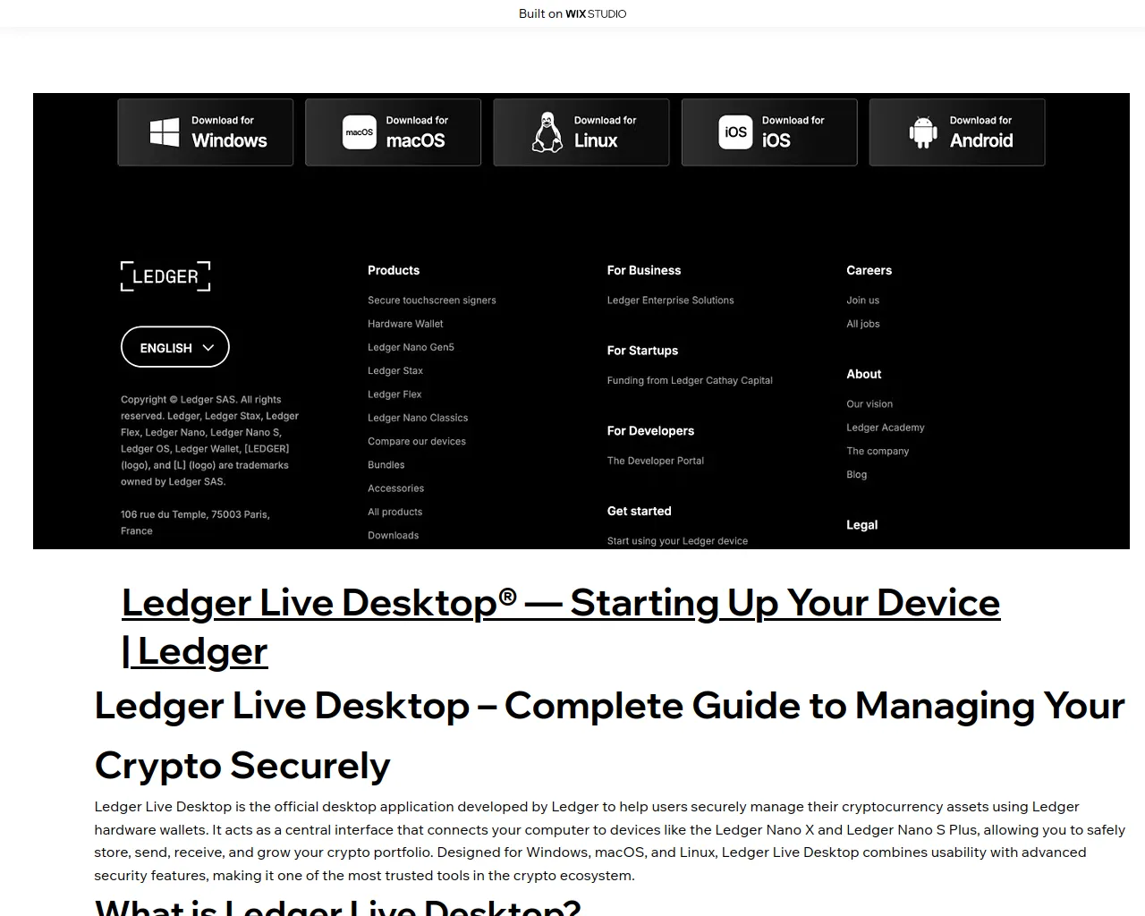 Screenshot of applivedesktop.wixstudio.com