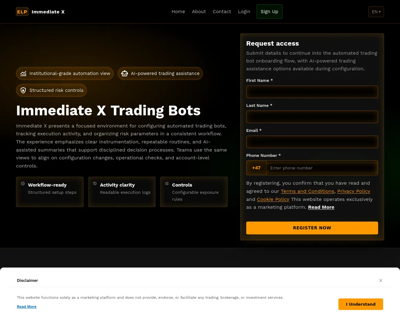 Screenshot of immediatex.digital