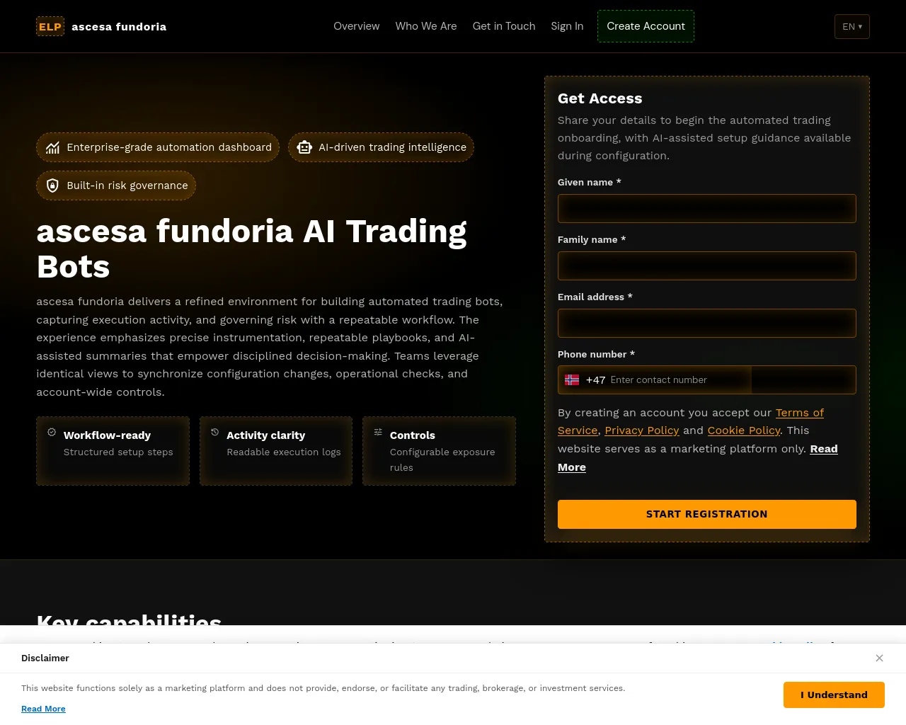 Screenshot of ascesafundoria.pro