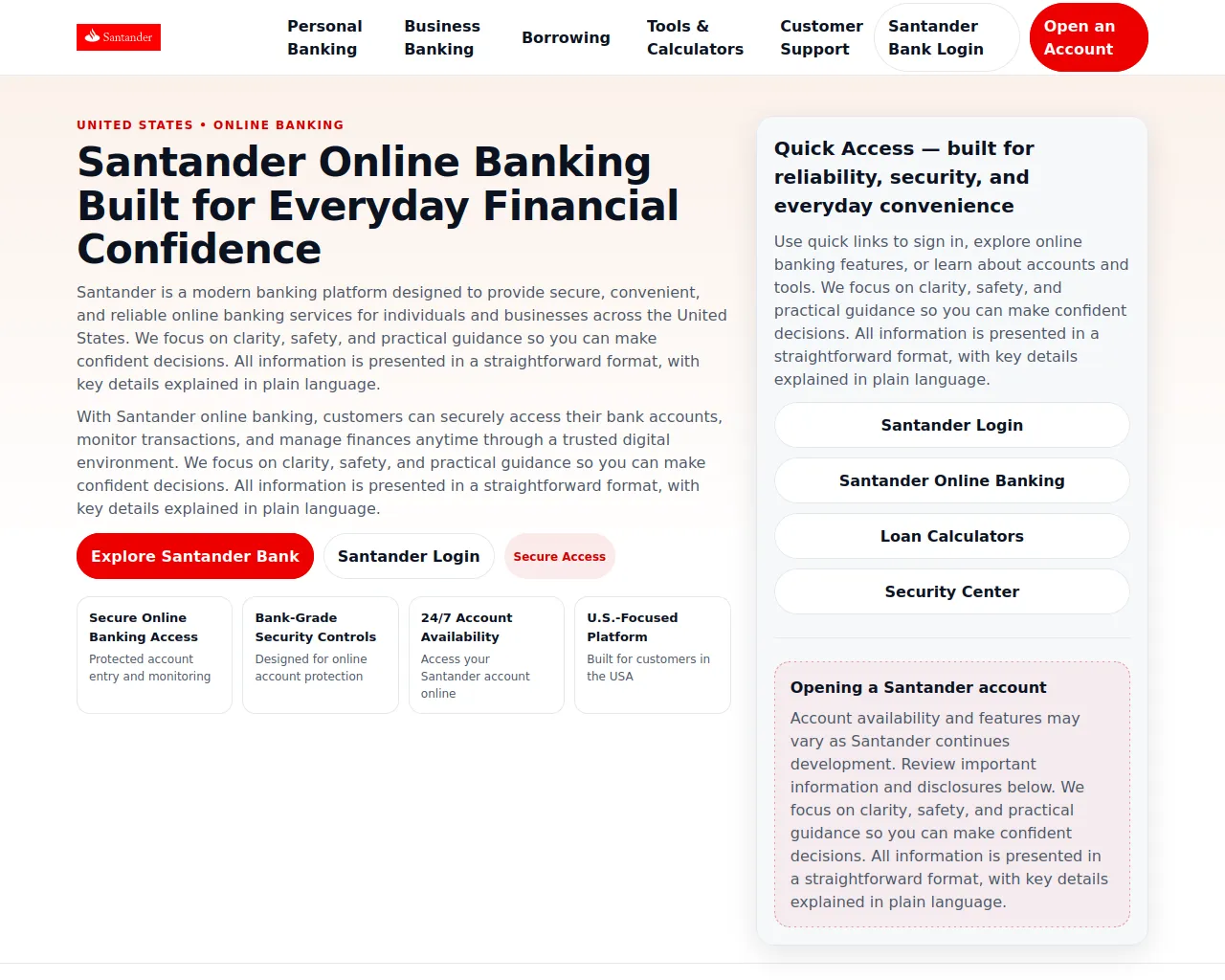 Screenshot of santandorbank-us.com