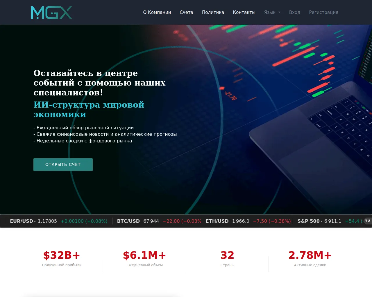 Screenshot of mgxalliance.com