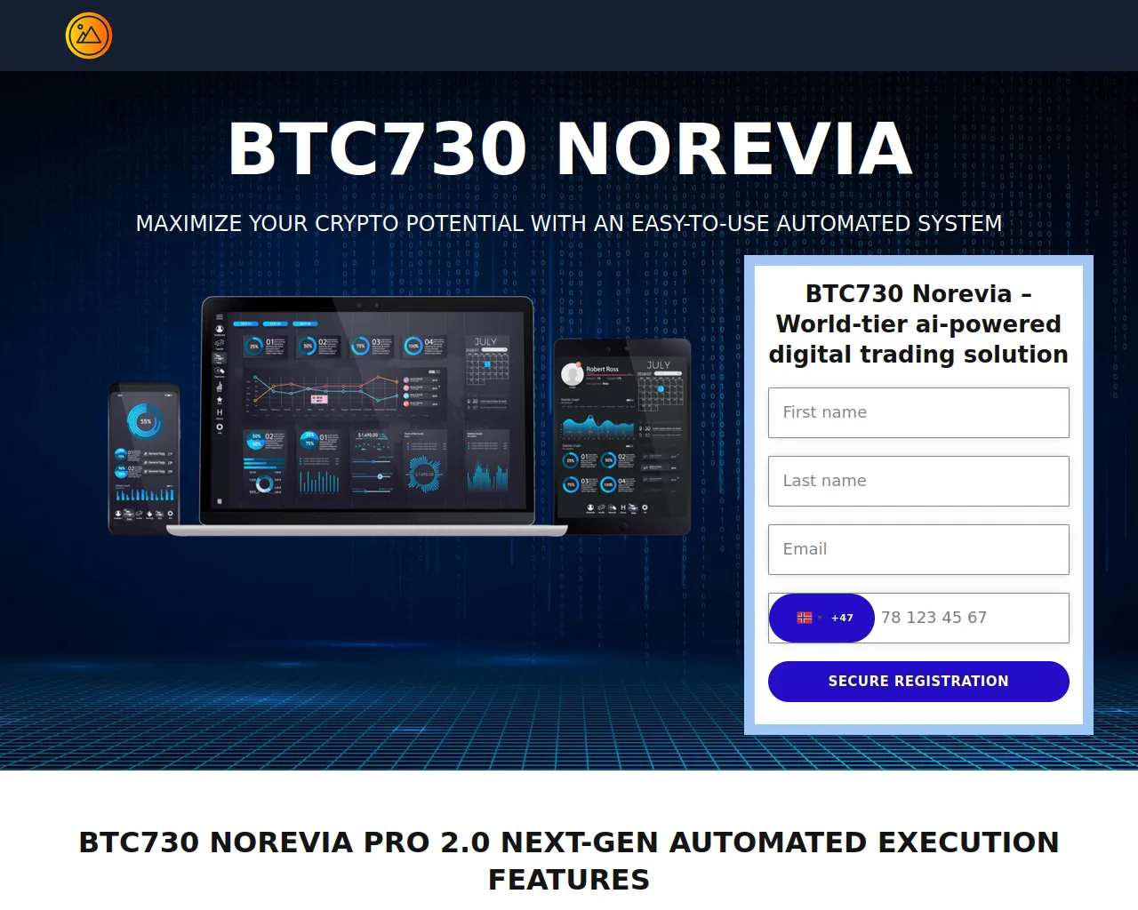 Screenshot of btc-norevia.com
