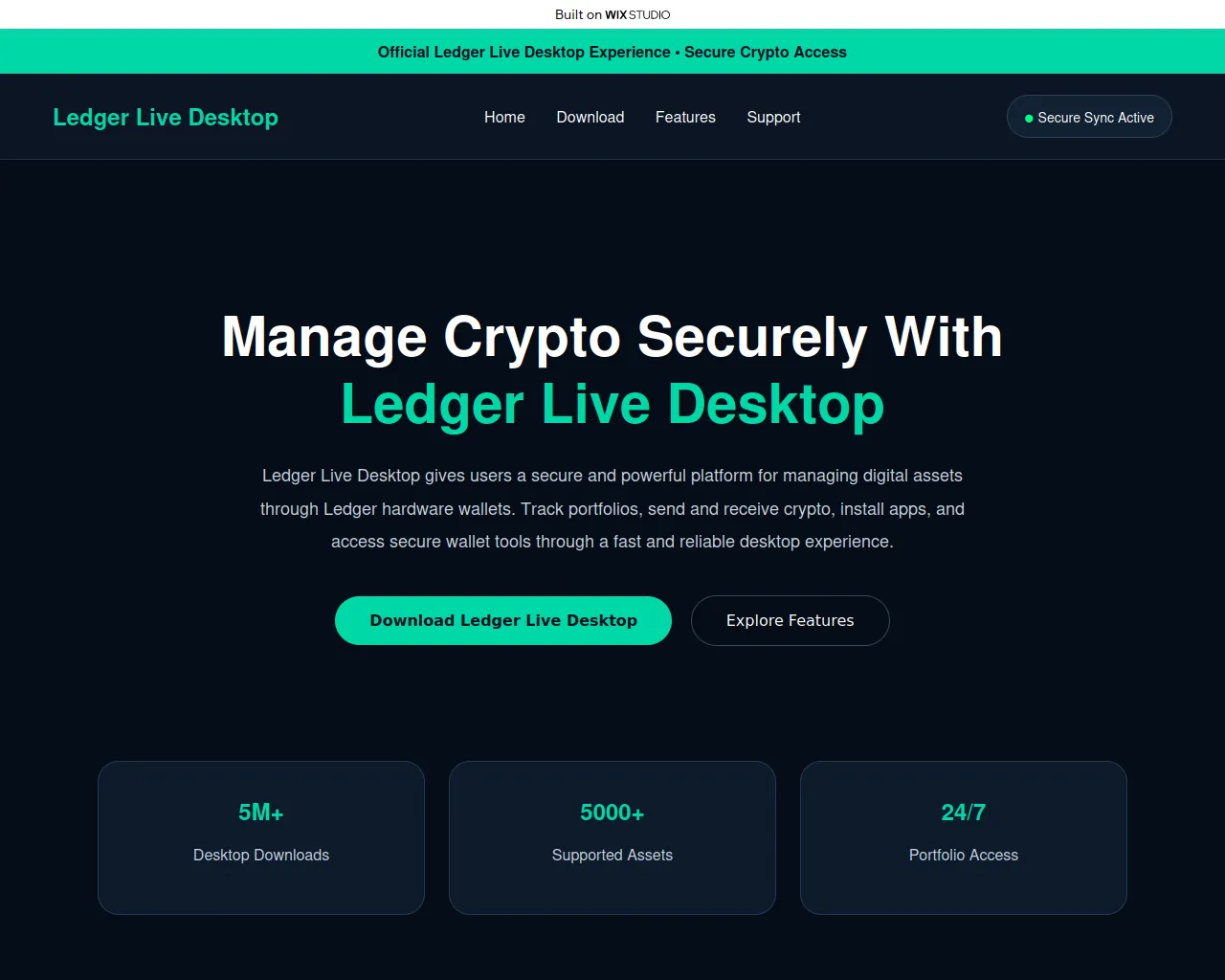 Screenshot of lekdger-liveus.wixstudio.com