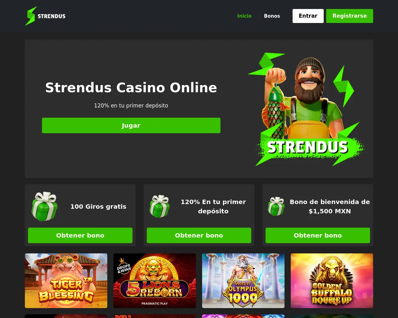 Screenshot of strendus-casino-mexico.com