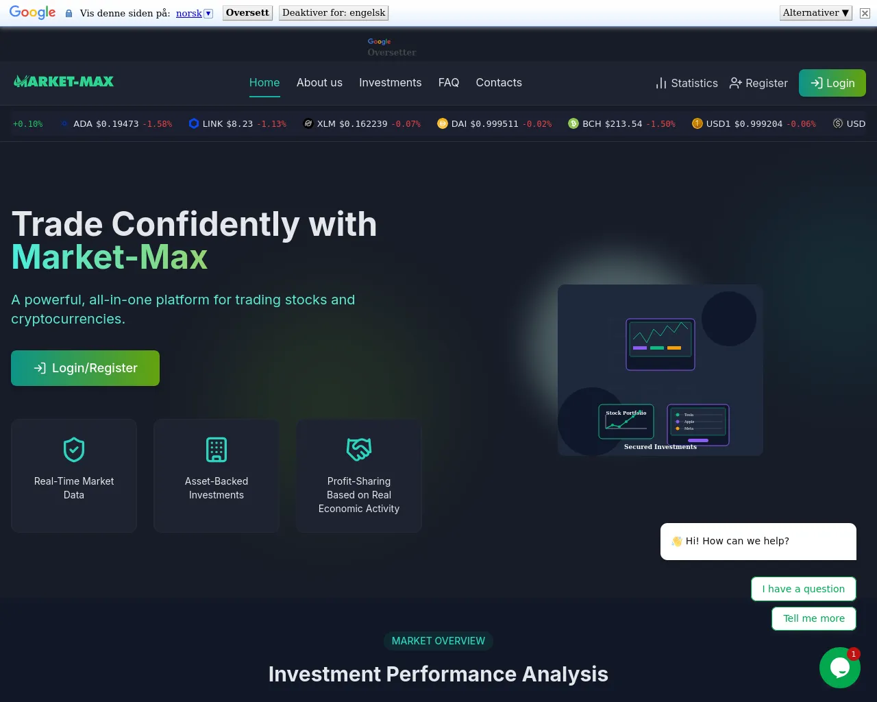 Screenshot of market--max.org