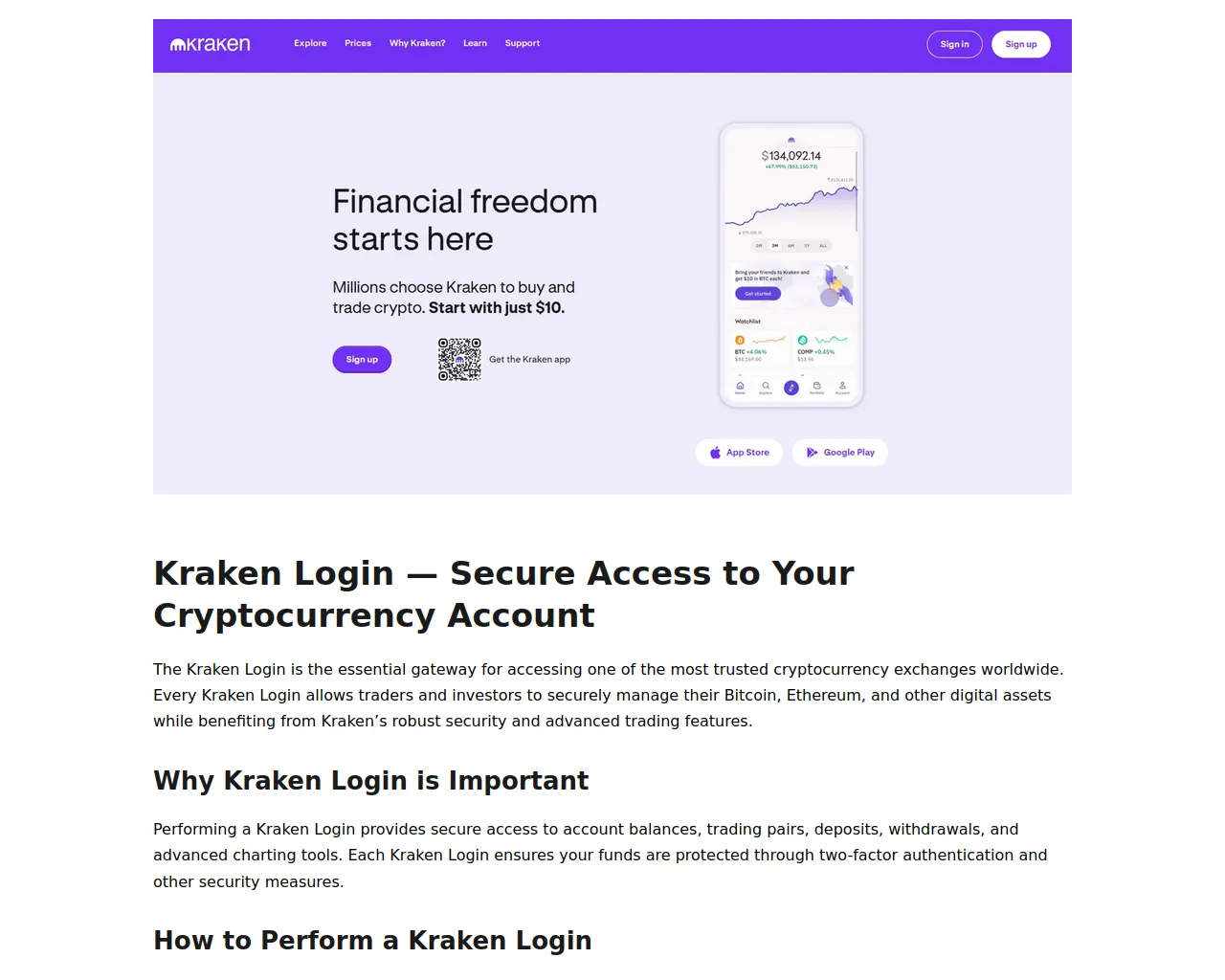 Screenshot of kraken-eu-login.pages.dev